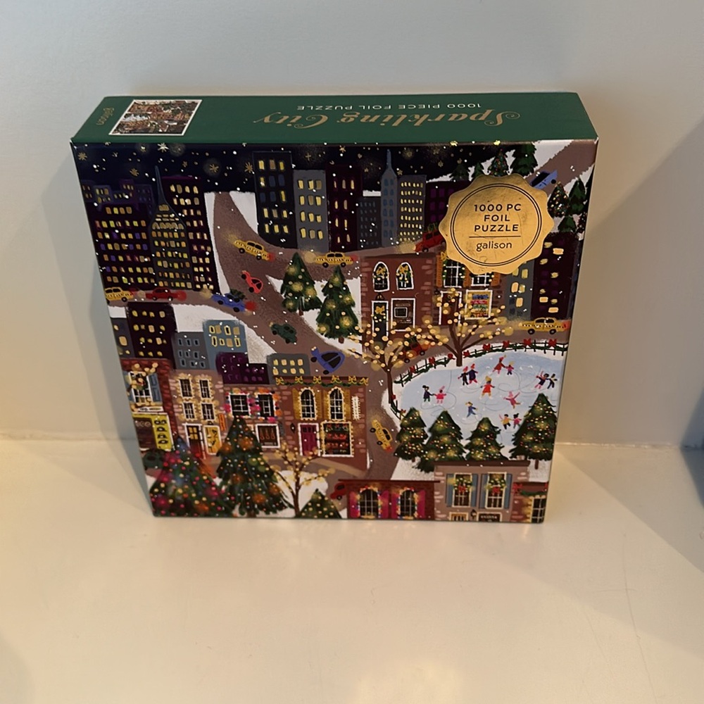 Galison Sparkling City 1000 piece foil puzzle